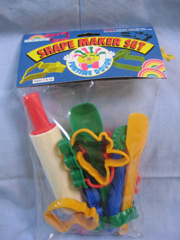 Colorific funtime dough and plactisine shape maker set, rolling cutting and shaping.